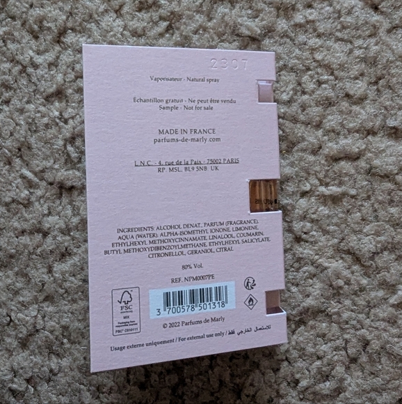 Parfums de Marly DELINA EXCLUSIF EDP 1.5ml Brand New In Card - Picture 3 of 3